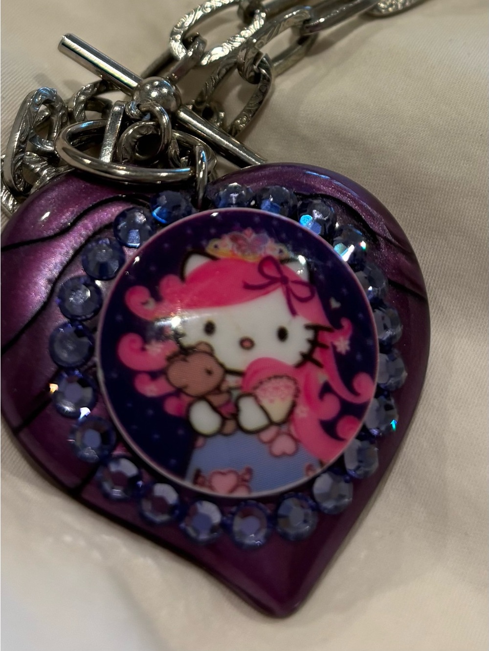 Hello Kitty Purple Tarina Tarantino Toggle Necklace